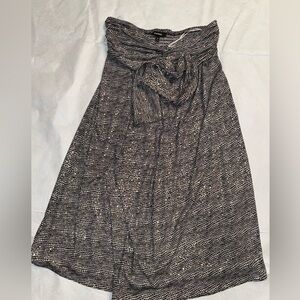 Express Black and Silver Sequin Dress